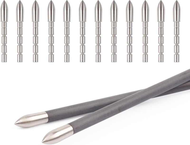Yls Archery Field Points 85/100/120 Grain Insert Points Archery Bullet Points Target Practice Tips for ID 4.2mm Shaft(Pack of 12) - Image 5